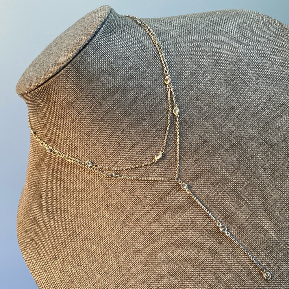 Branded Silver-tone Layers Necklace